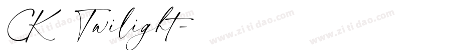 CK Twilight字体转换